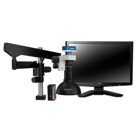 Scienscope Macro Digital Inspection System And Dome LED Light On Articulating Arm MAC-PK3-DM